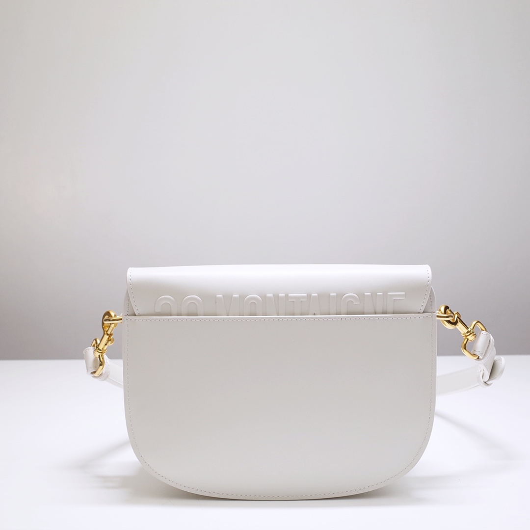 Medium Dior Bobby Bag White Box Calfskin